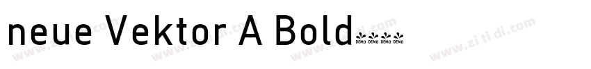 neue Vektor A Bold字体转换